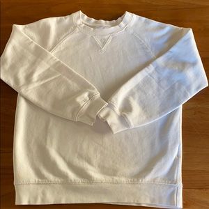 Hanna Andersson+Basic White Sweatshirt+Sz 8
